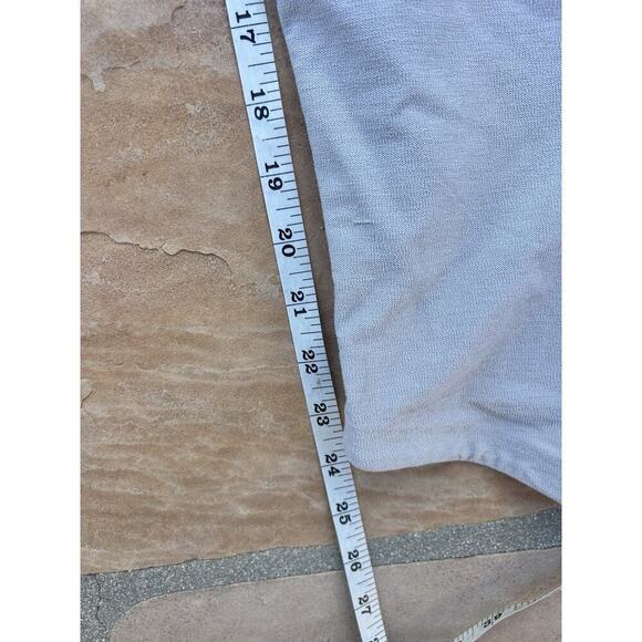 EILEEN FISHER Pants Women Large Gray Straight Leg Crop Ankle Pull On Crepe - Picture 4 of 7